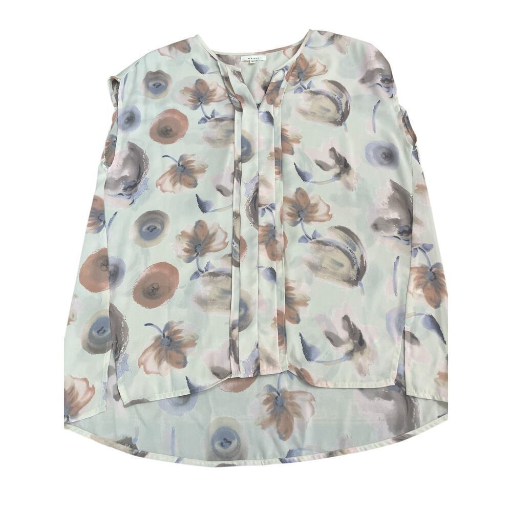 Pleione Women's anthropologie Floral Print tank Blouse Top Size Large